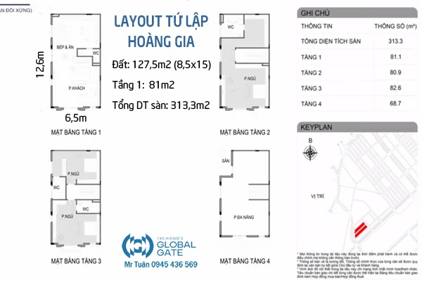 TỨ LẬP VINHOMES GLOBAL GATE | HOÀNG GIA 6-26
